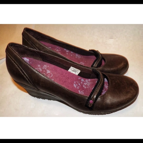Merrell Petunia Wedge Espresso Leather Pre-Loved - Picture 2 of 5